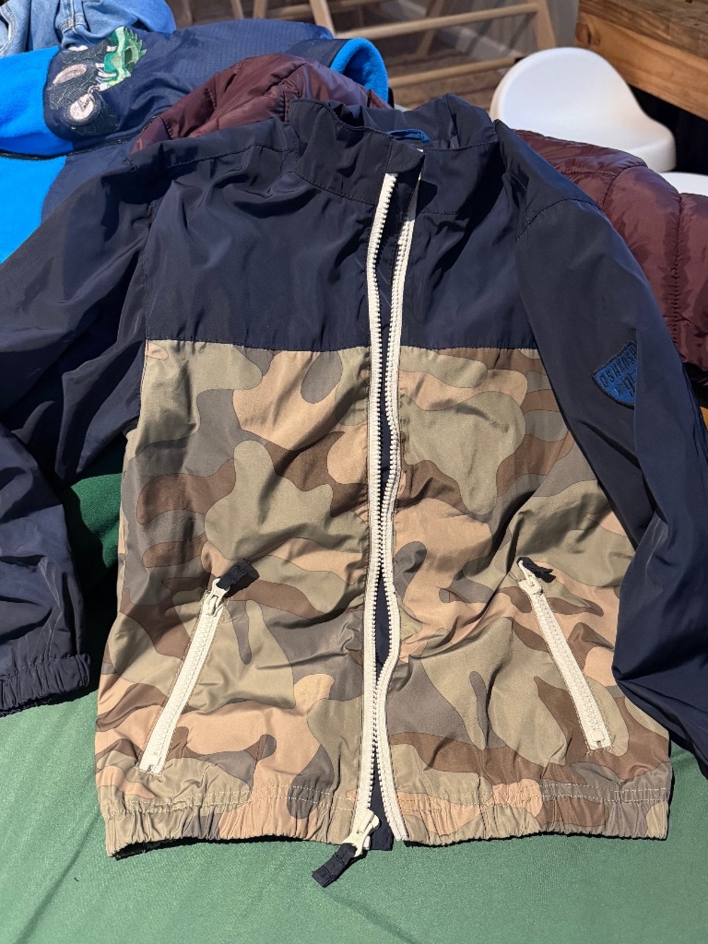 Osh kosh b gosh camo wind breaker